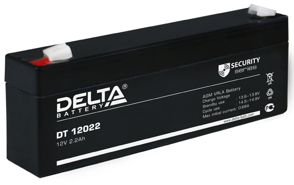 Аккумулятор Delta DT 12022 12В/2.2Ач